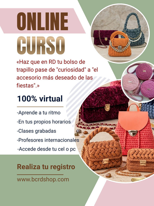 Bolsos y accesorios de trapillo en crochet