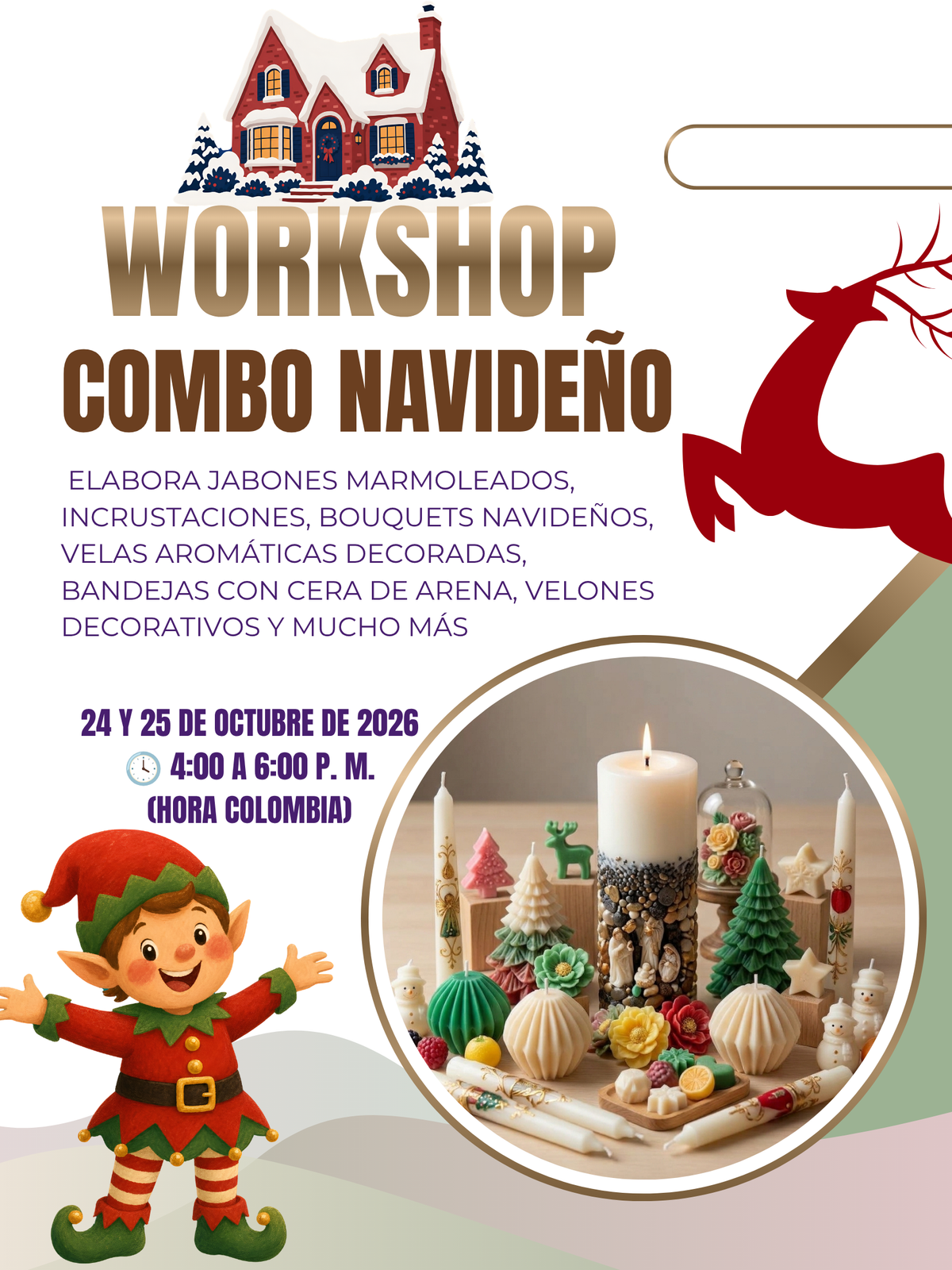 COMBO NAVIDEÑO: VELAS Y JABONES PARA NAVIDAD