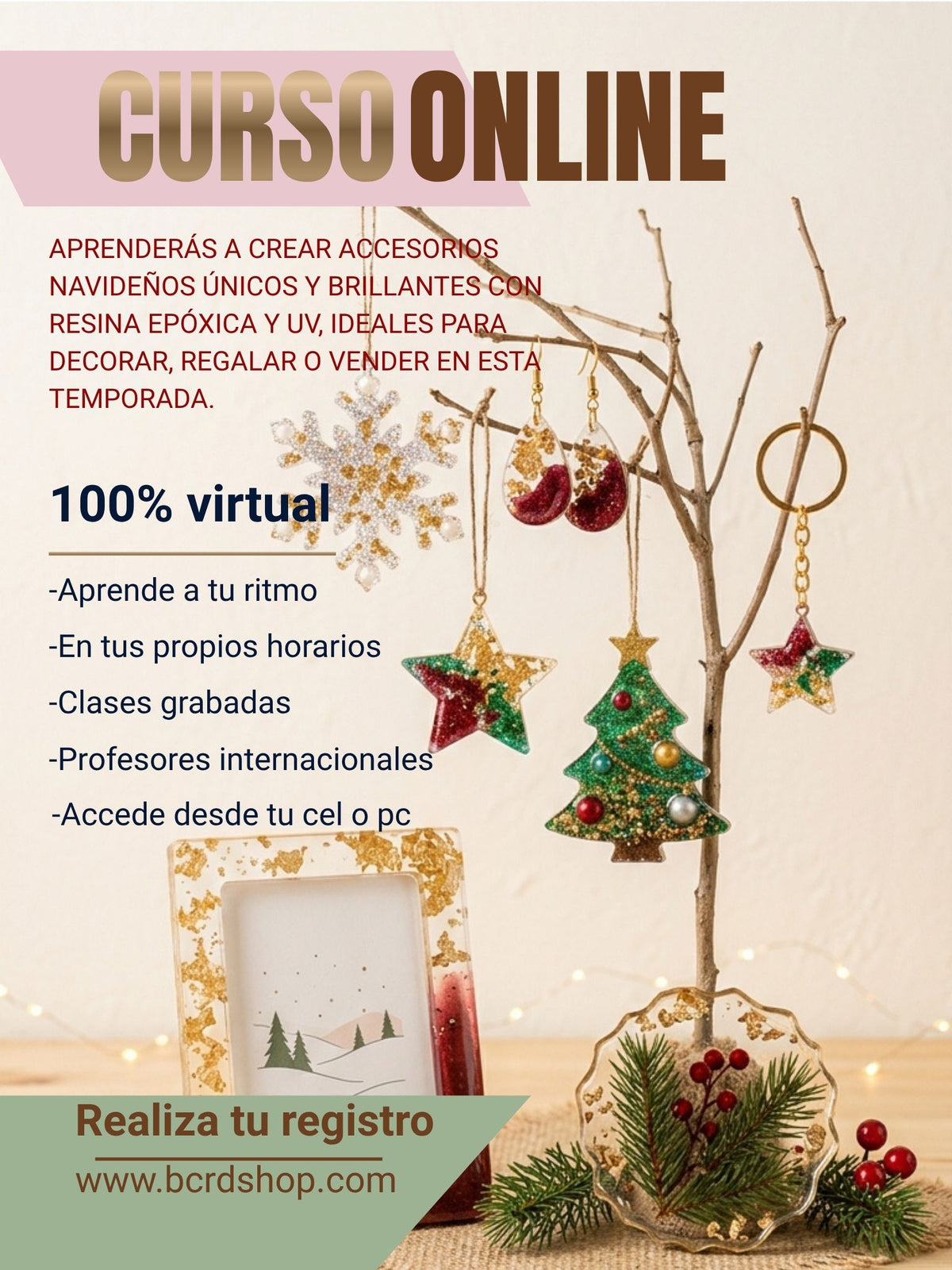ACCESORIOS EN RESINA PARA NAVIDAD