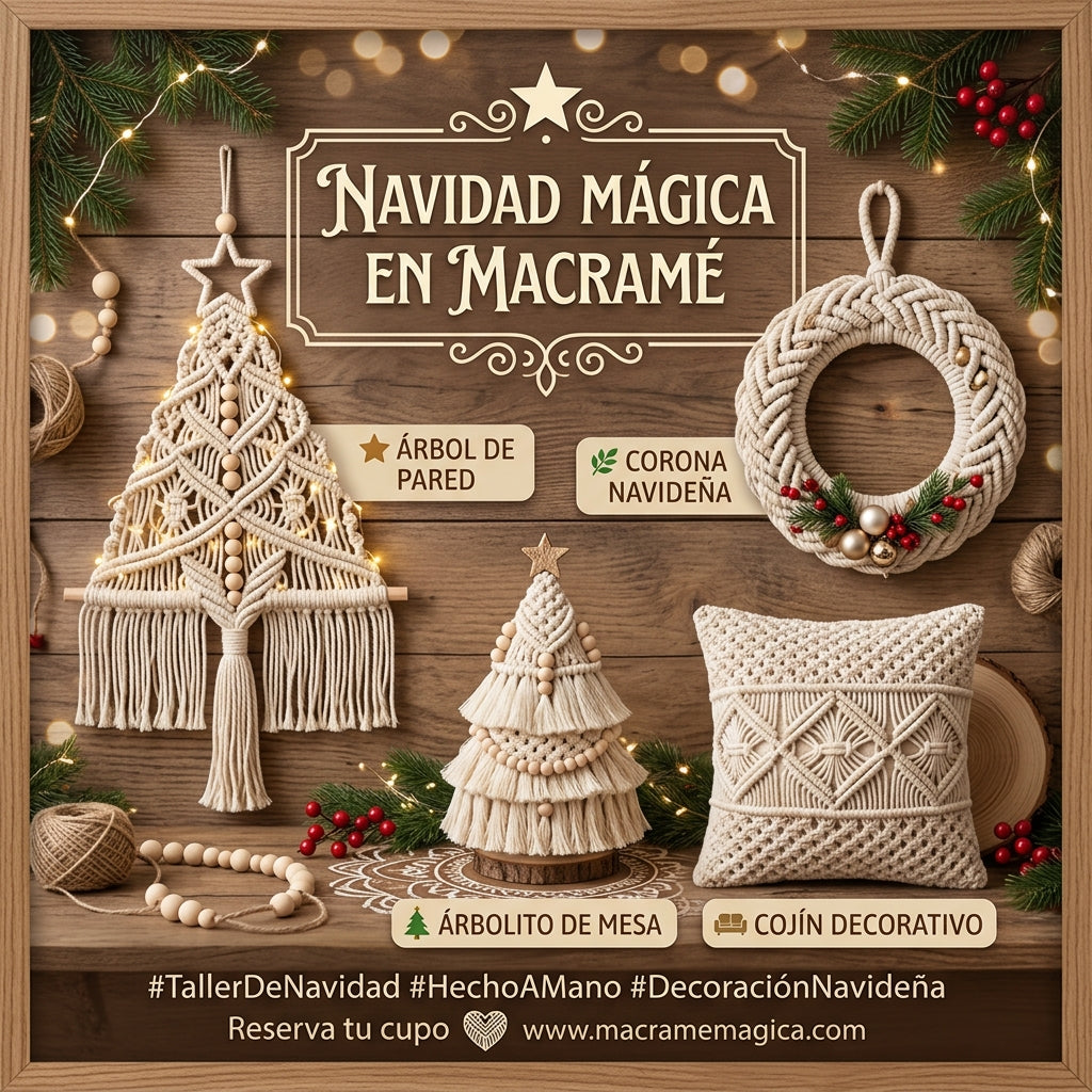 Navidad Mágica en Macramé