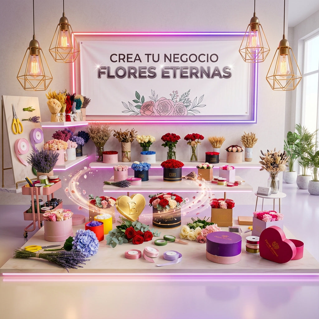 Cajas y Flores Eternas