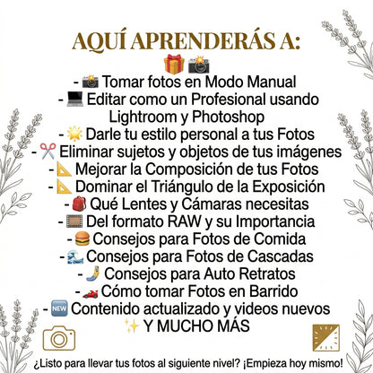 Master Class de Fotografía