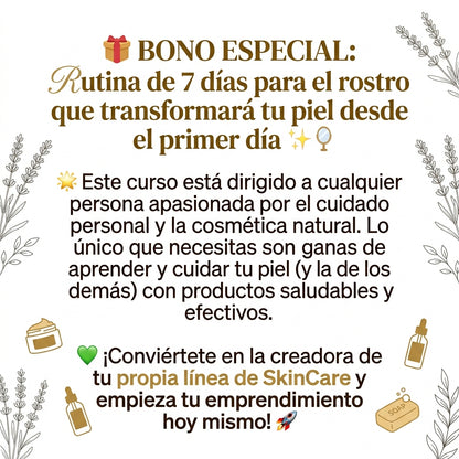 SKIN CARE CREA TU PROPIA LINEA Y TU RUTINA DIARIA
