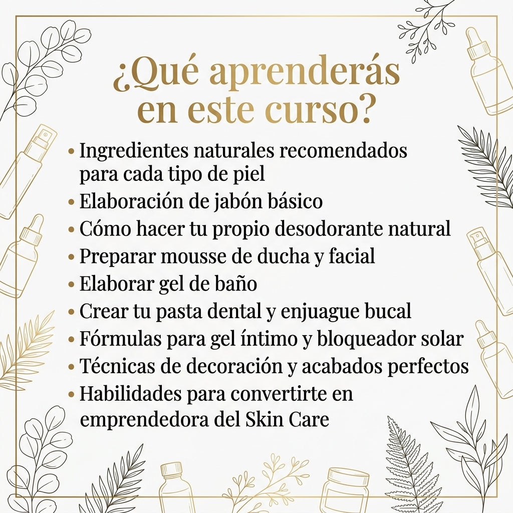 SKIN CARE CREA TU PROPIA LINEA Y TU RUTINA DIARIA