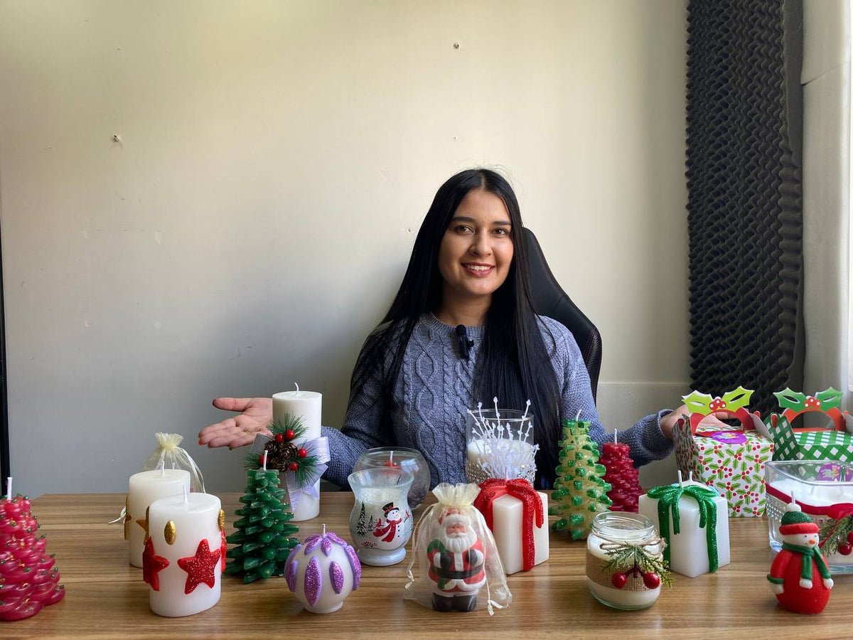 velas navideñas para emprender
