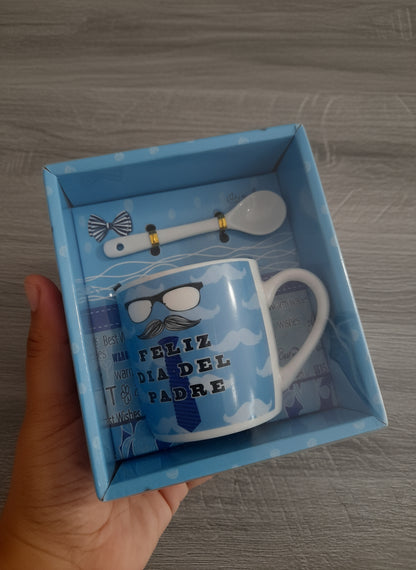 Taza con cuchara papá