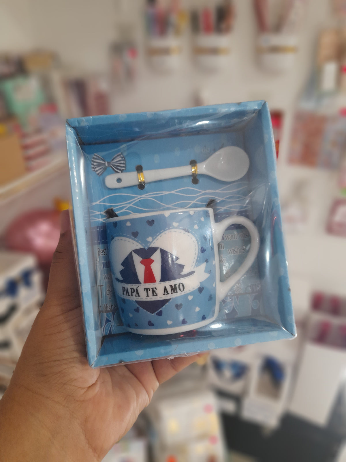 Taza con cuchara papá